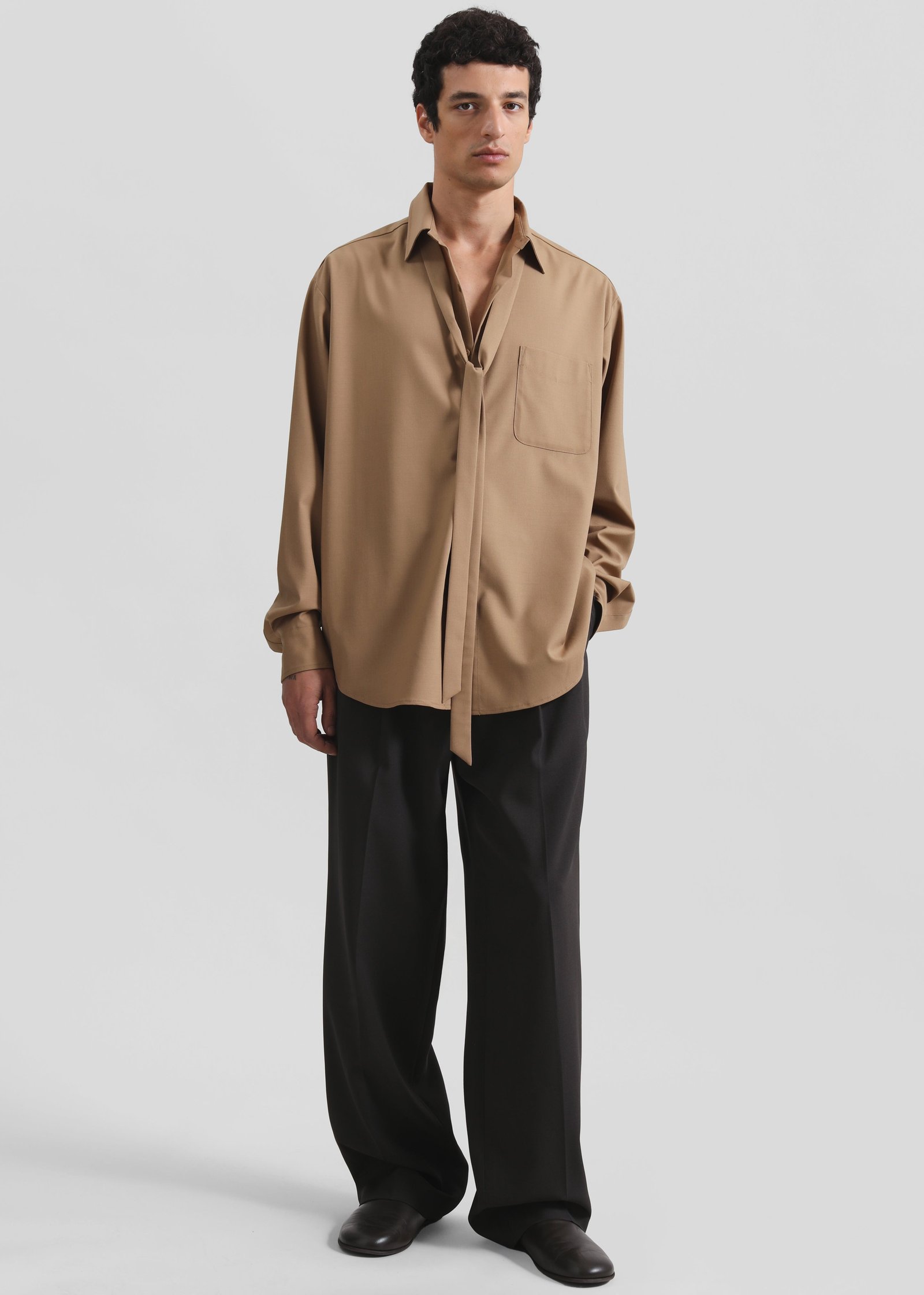 SINCLAIR-NECK-TIE-SHIRT-CAMEL-GABRIEL-00179